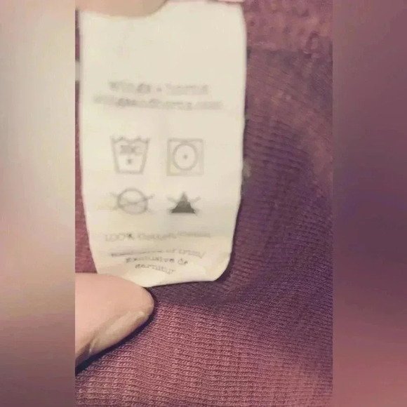 Wings + Horns Signal Slubbed Long Sleeve burgundy T-Shirt L - Picture 6 of 6